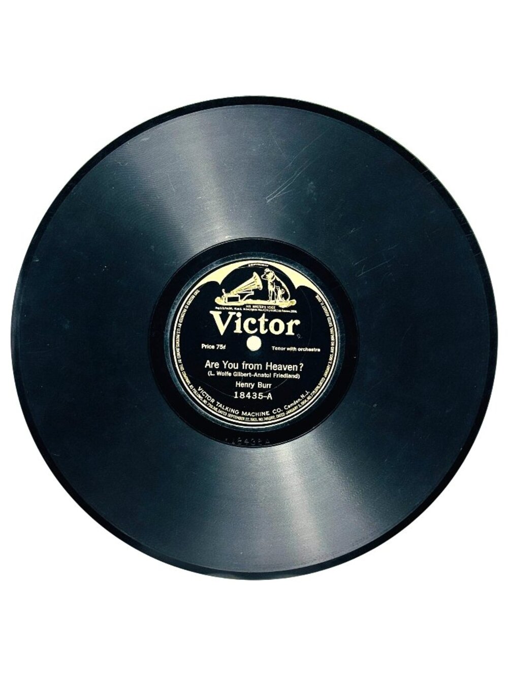 Sterling Trio Give Me The Right To Love You 10 Inch Shellac 78 RPM Victor 18435